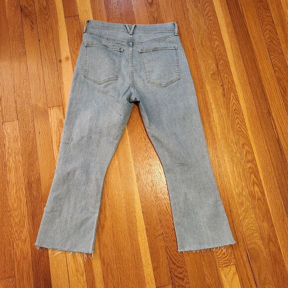Veronica Beard Carly Kick Flare High Rise Raw Hem Jeans in Bailout Blue Sz 29/8 - Picture 3 of 11